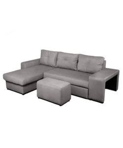DIVANO LETTO "VIRGINIA" CON CASSETTONE E PENISOLA REVERSIBILE, 250X160X85 CM